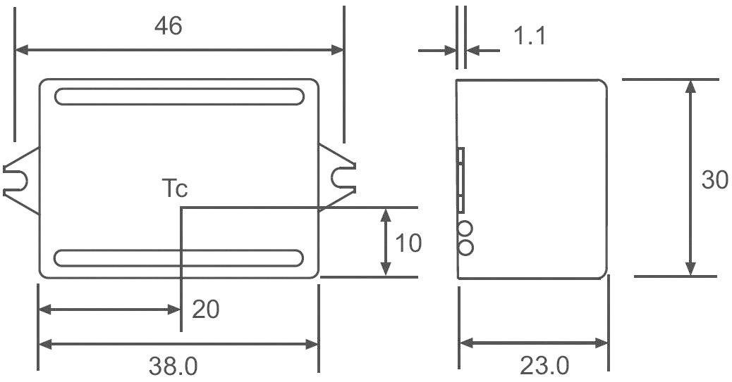 Recom Lighting RACD03-350 Source de courant constant pour LEDs 3 W 350 mA 12 V/DC Tension de fonctionnement max.: 264 V/AC