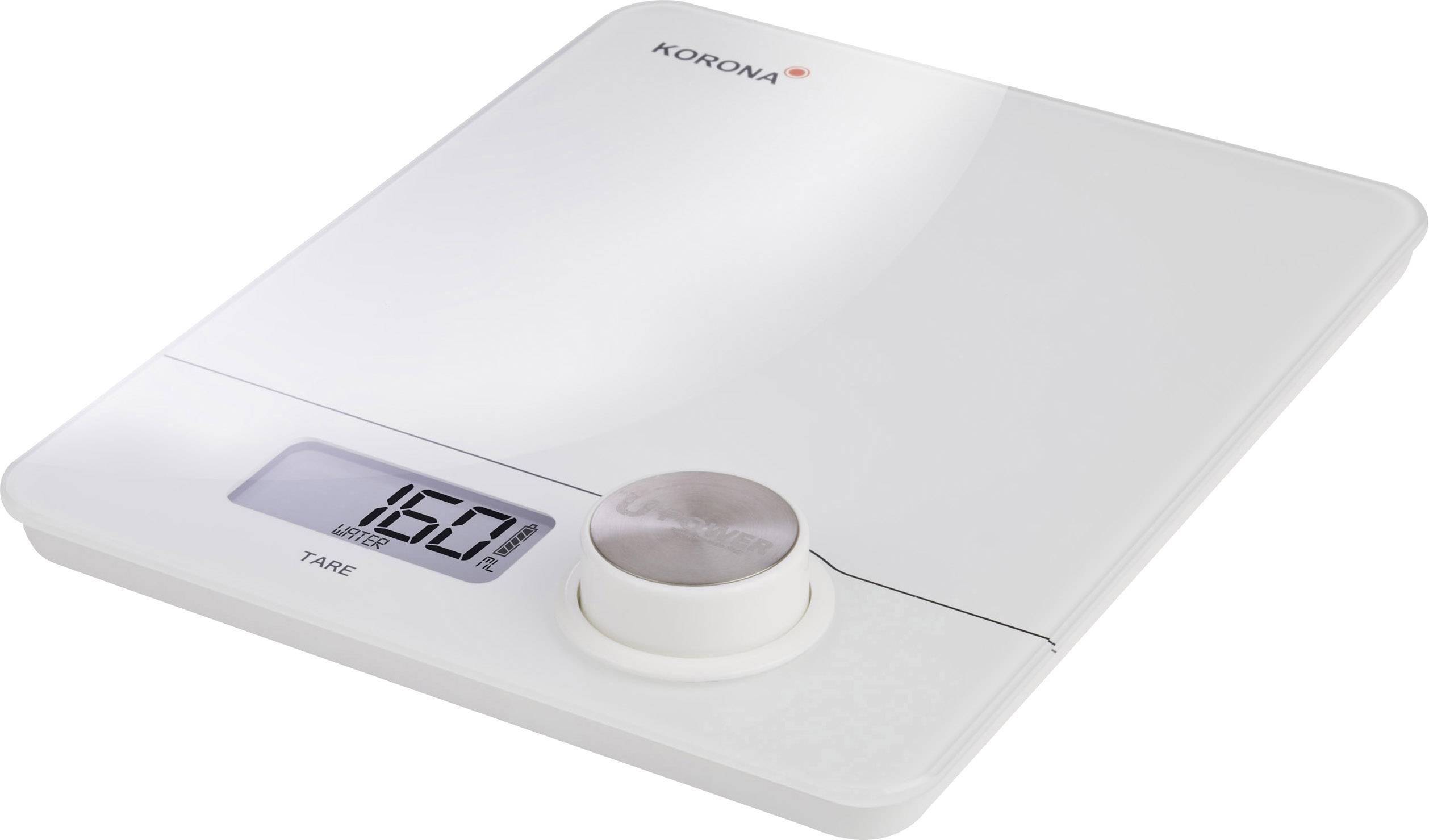 Korona Pia Balance de cuisine numérique Plage de pesée (max.)=5 kg blanc 230 x 190 x 20
