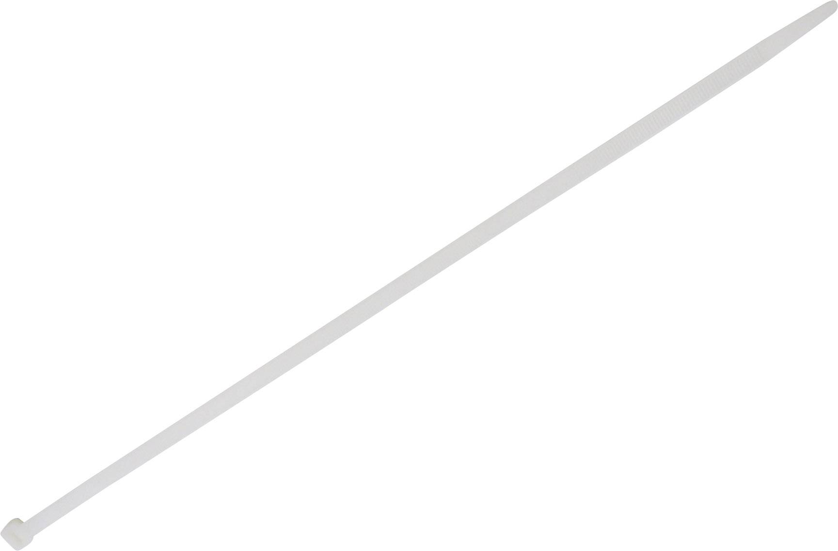 Un long serre-câble blanc est positionné en diagonale.