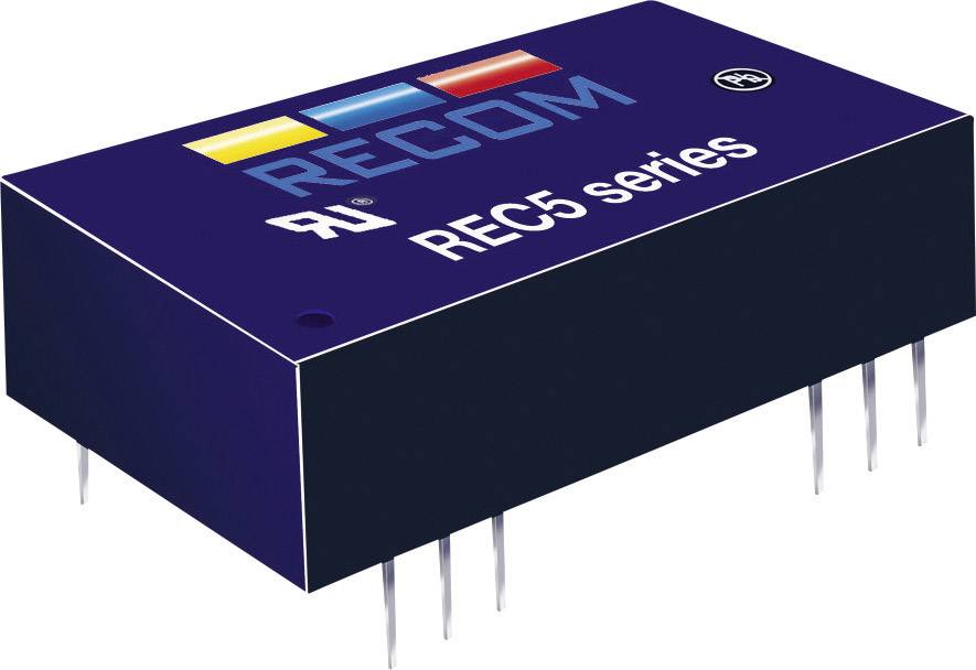 Convertisseur CC/CC pour circuits imprimés RECOM REC5-2412SRW/H2/A Nbr. de sorties: 1 x 24 V/DC 12 V/DC 556 mA 5 W 1 pc(s)
