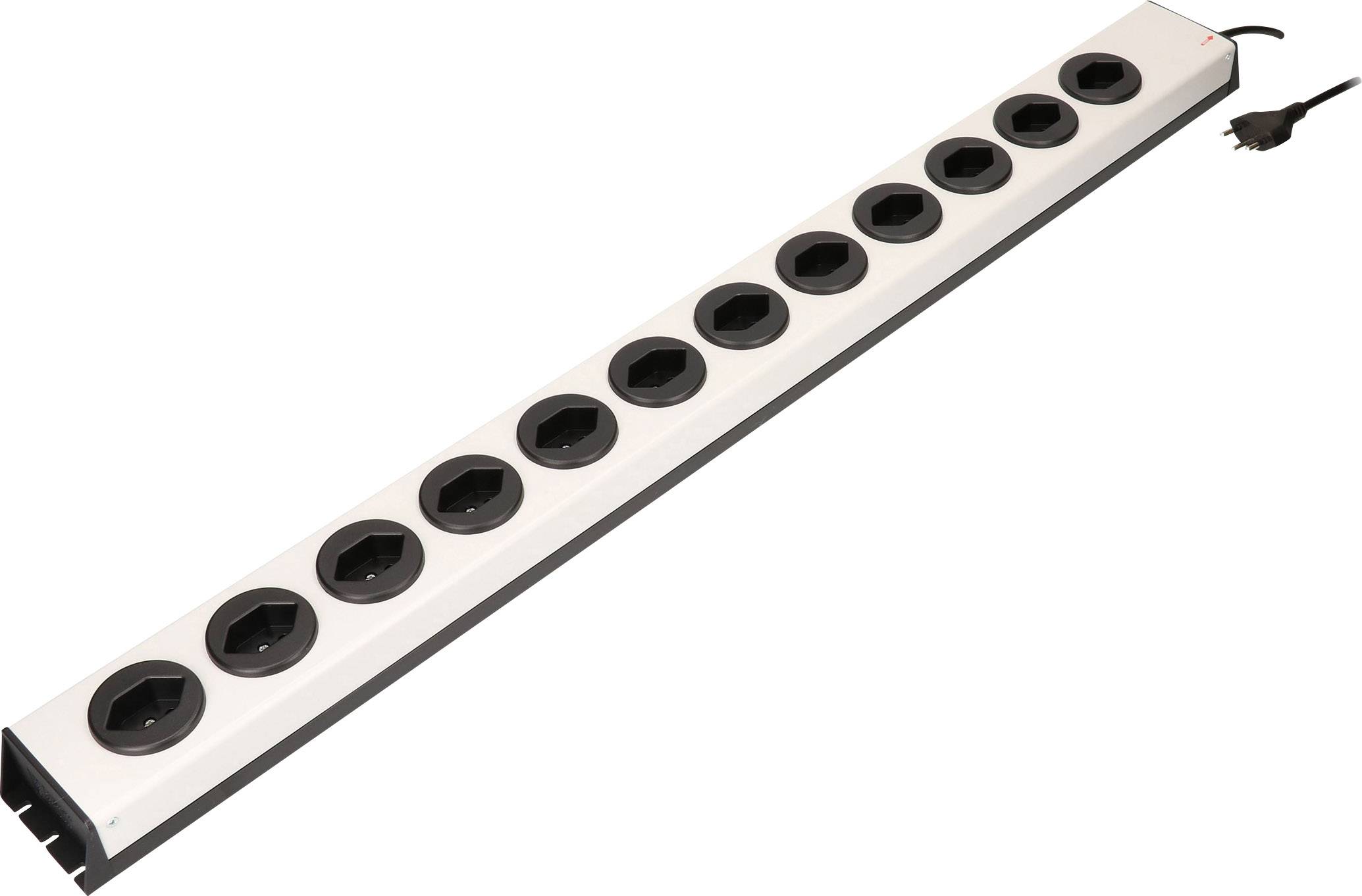 Multiprise avec parafoudre Max Hauri AG 127393 argent, noir fiche CH 1 pc(s)