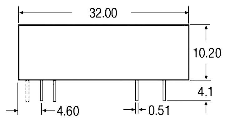 Convertisseur CC/CC pour circuits imprimés RECOM REC6-0505SRW/R10/A Nbr. de sorties: 1 x 5 V/DC 5 V/DC 1 A 6 W 1 pc(s)