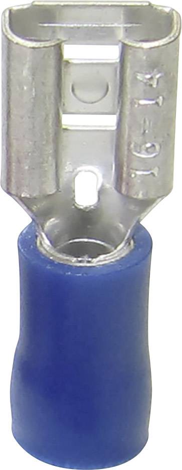 Cosse clip 6.30 mm x 0.80 mm TRU COMPONENTS 1582963 180 ° partiellement isolé bleu