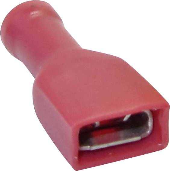 Cosse clip 2.80 mm x 0.80 mm TRU COMPONENTS 1582965 180 ° entièrement isolé rouge