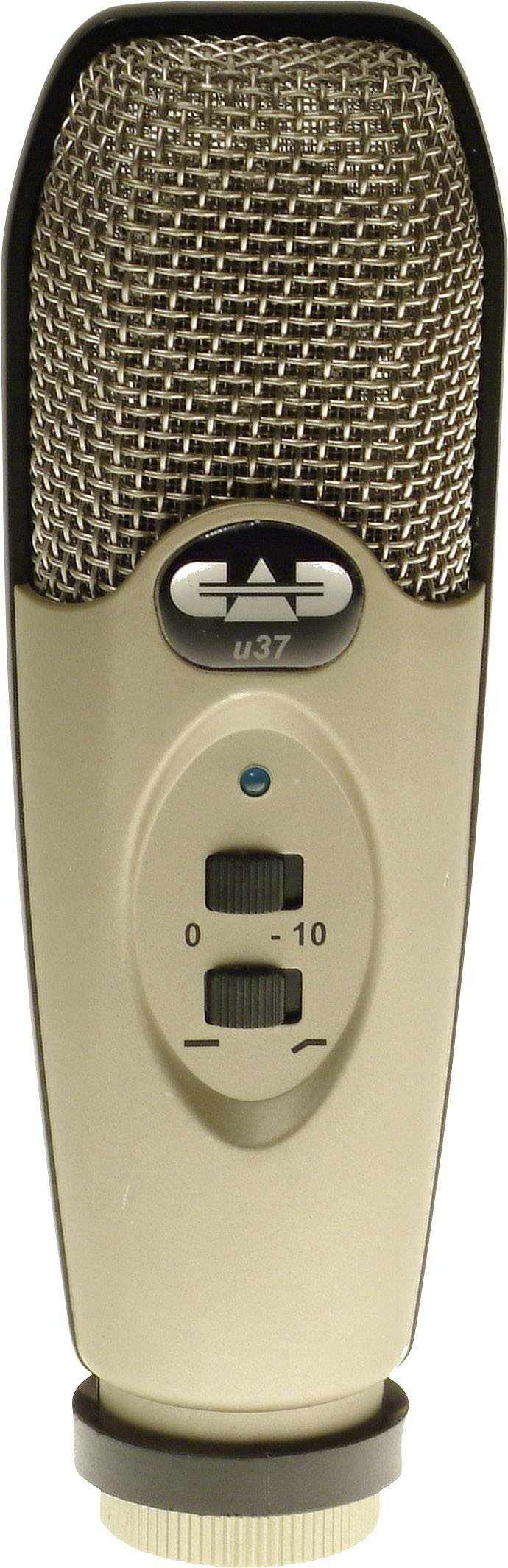 Micro de studio USB CAD Audio U37 USB 1586652 filaire avec câble 1 pc(s)