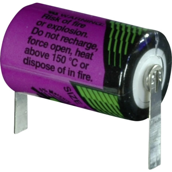 Pile spéciale 1/2 LR6 (AA) lithium Tadiran Batteries 11 1 05502 00 résiste aux températures élevées, cosses à souder en U 3.6 Pile spéciale 1/2 LR6 (AA) lithium Tadiran Batteries 11 1 05502 00 résiste aux températures élevées, cosses à souder en U 3.6