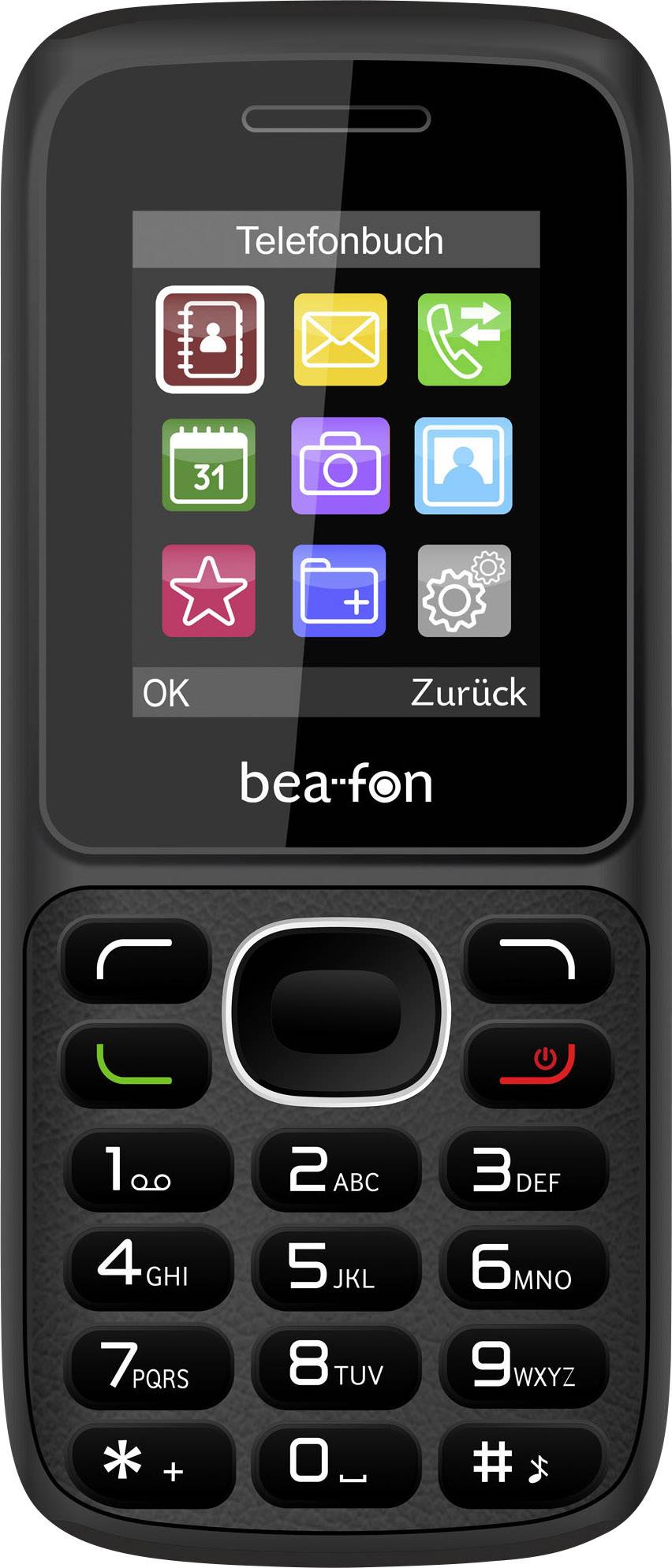 Beafon C60 Dual-SIM-Handy Schwarz