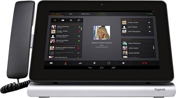Gigaset Pro Schnurgebundenes Telefon, VoIP Maxwell 10S Headsetanschluss, Freisprechen, Touchscreen
