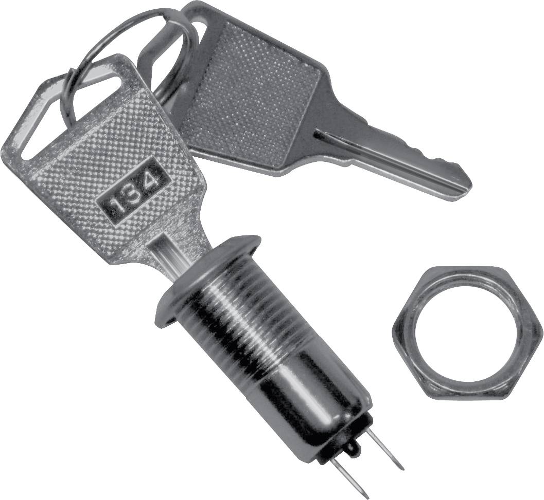 Commutateur à clé TRU COMPONENTS TC-SS1U TC-SS1U 3 A 1 x On/On 1 pc(s)