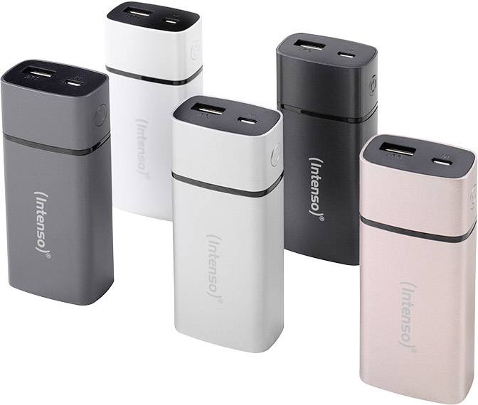 Intenso PM5200 Powerbank (batterie supplémentaire) 5200 mAh Li-Ion noir Affichage du statut