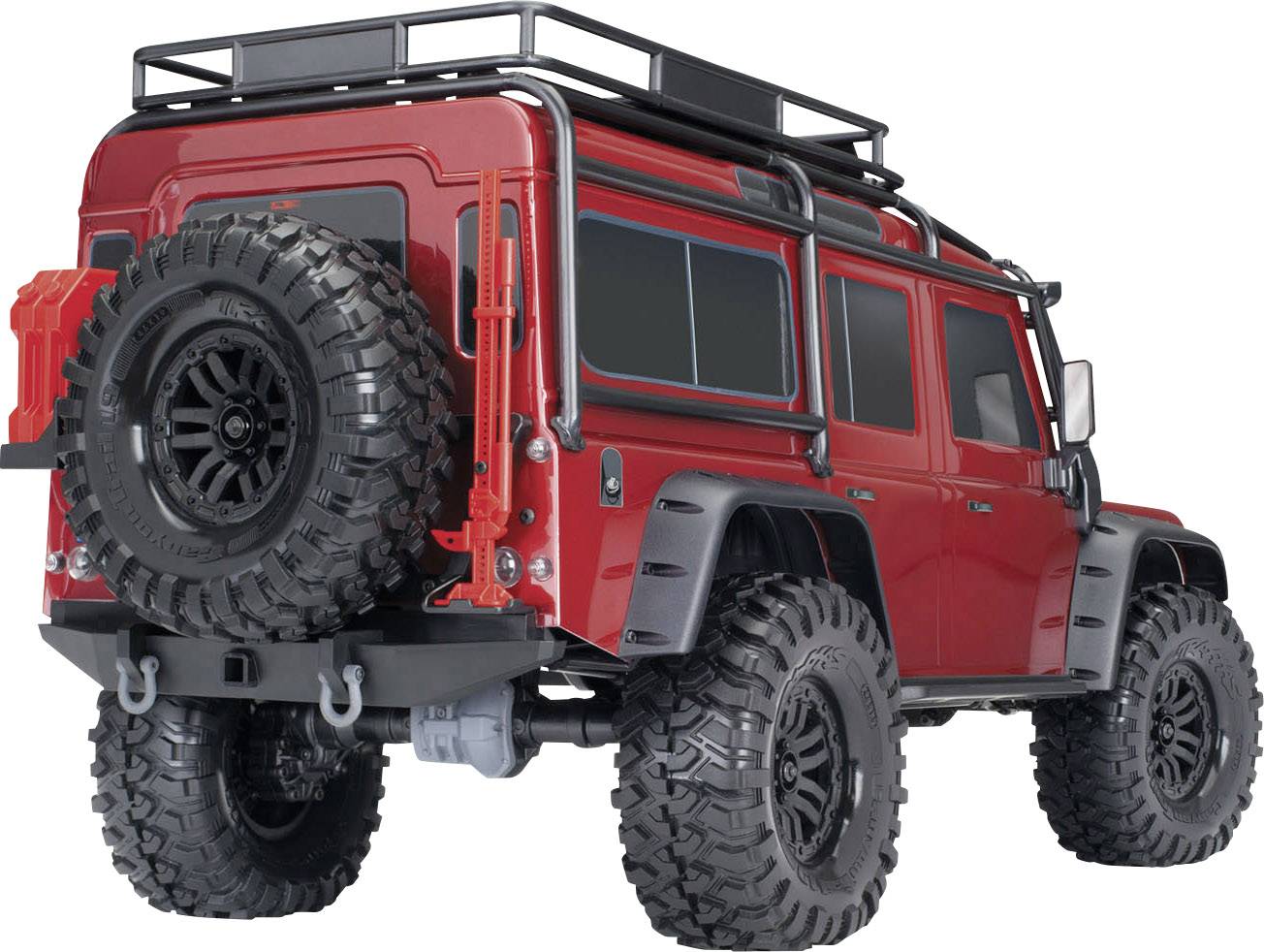 Traxxas Landrover Defender Rouge brushed Auto RC électrique Crawler 4 roues motrices (4WD) prêt à fonctionner (RtR) 2,4 GHz