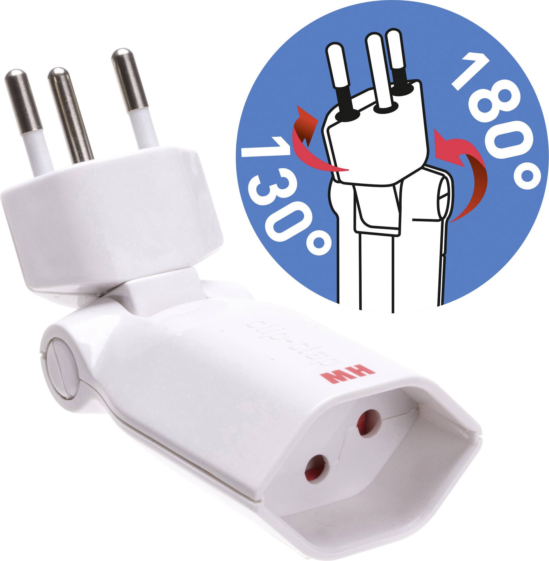 MH Clip-Clap 128964 simple Bloc multiprise blanc
