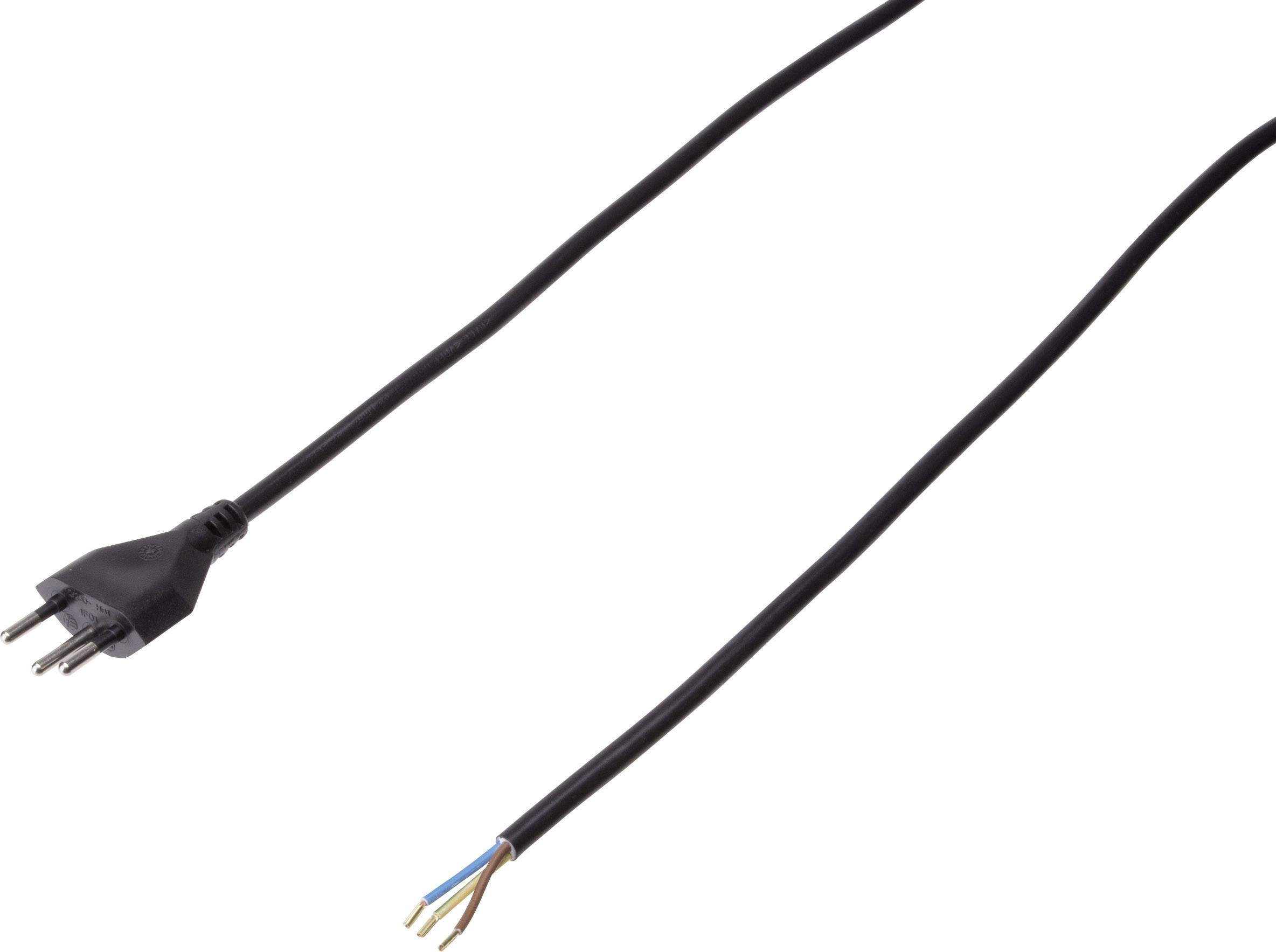 Max Hauri AG 114338 alimentation Cordon électrique noir 5.00 m