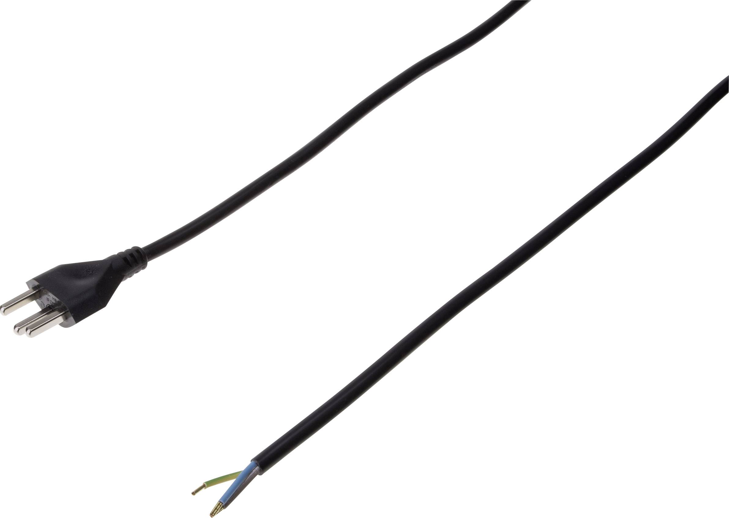 Max Hauri AG 114372 alimentation Cordon électrique noir 2.00 m