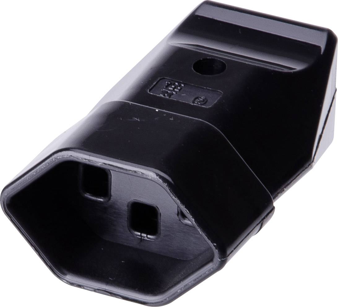 Max Hauri AG 106425 Prise d'alimentation suisse Polyamide 250 V noir