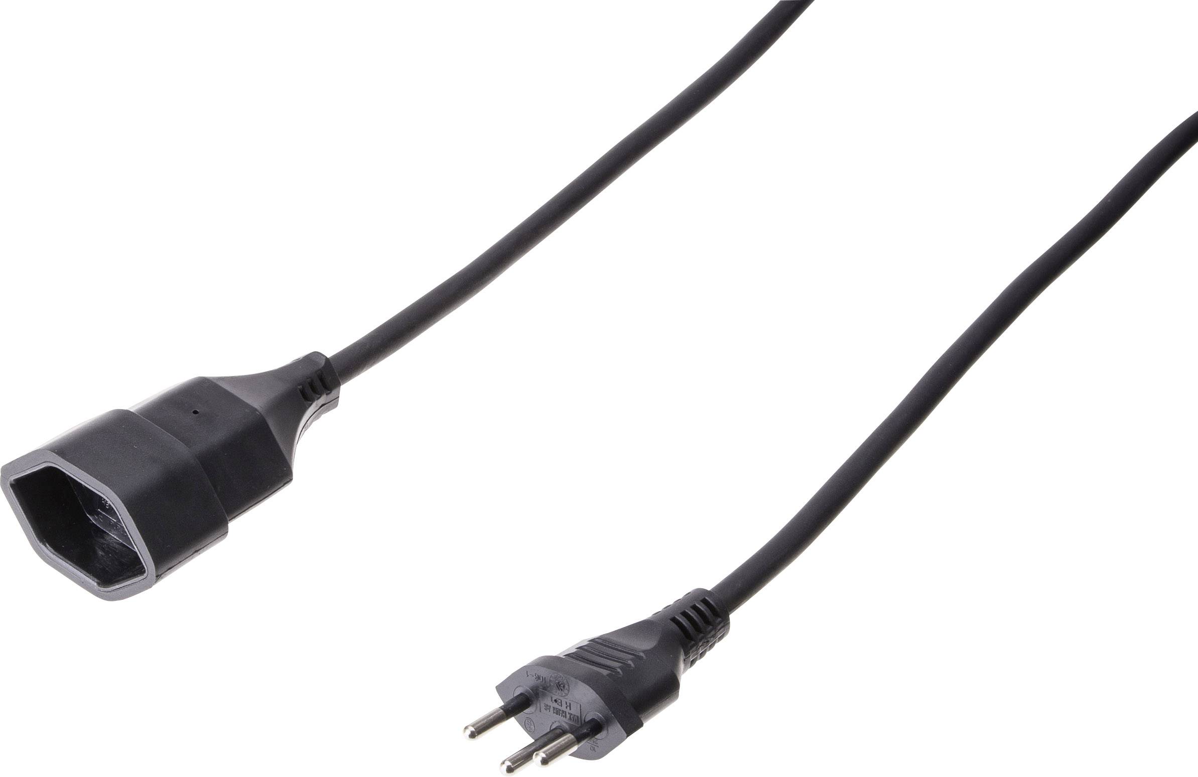 Max Hauri AG 130315 alimentation Rallonge noir 2.00 m