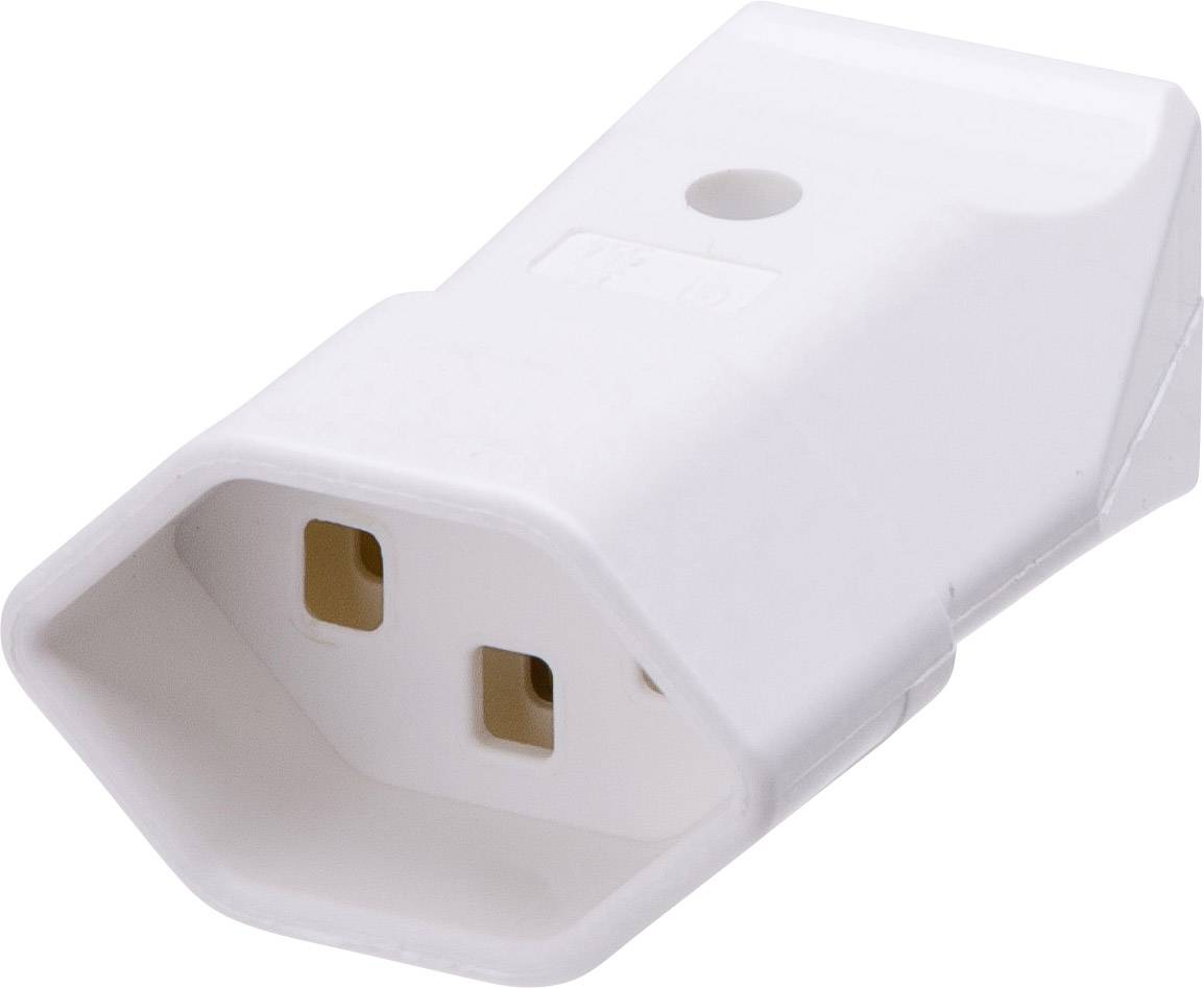 Max Hauri AG 111649 Prise d'alimentation suisse Polyamide 250 V blanc