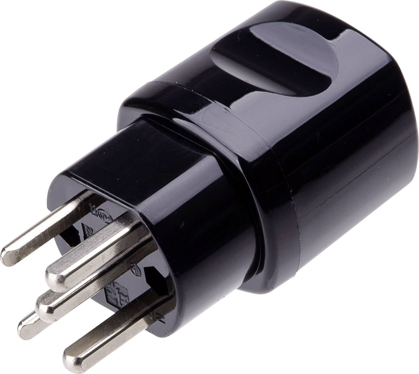 Max Hauri AG 111647 Fiche d'alimentation suisse plastique 400 V noir