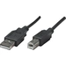 Manhattan Câble USB USB 2.0 USB-A mâle, USB-B mâle 0.50 m noir feuille de blindage, certifié UL, contacts dorés 374507 Manhattan Câble USB USB 2.0 USB-A mâle, USB-B mâle 0.50 m noir feuille de blindage, certifié UL, contacts dorés 374507