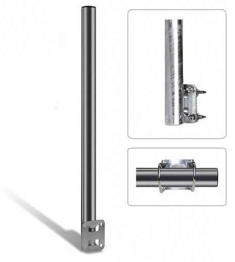 Smart SM80S Support SAT pour balustrade argent