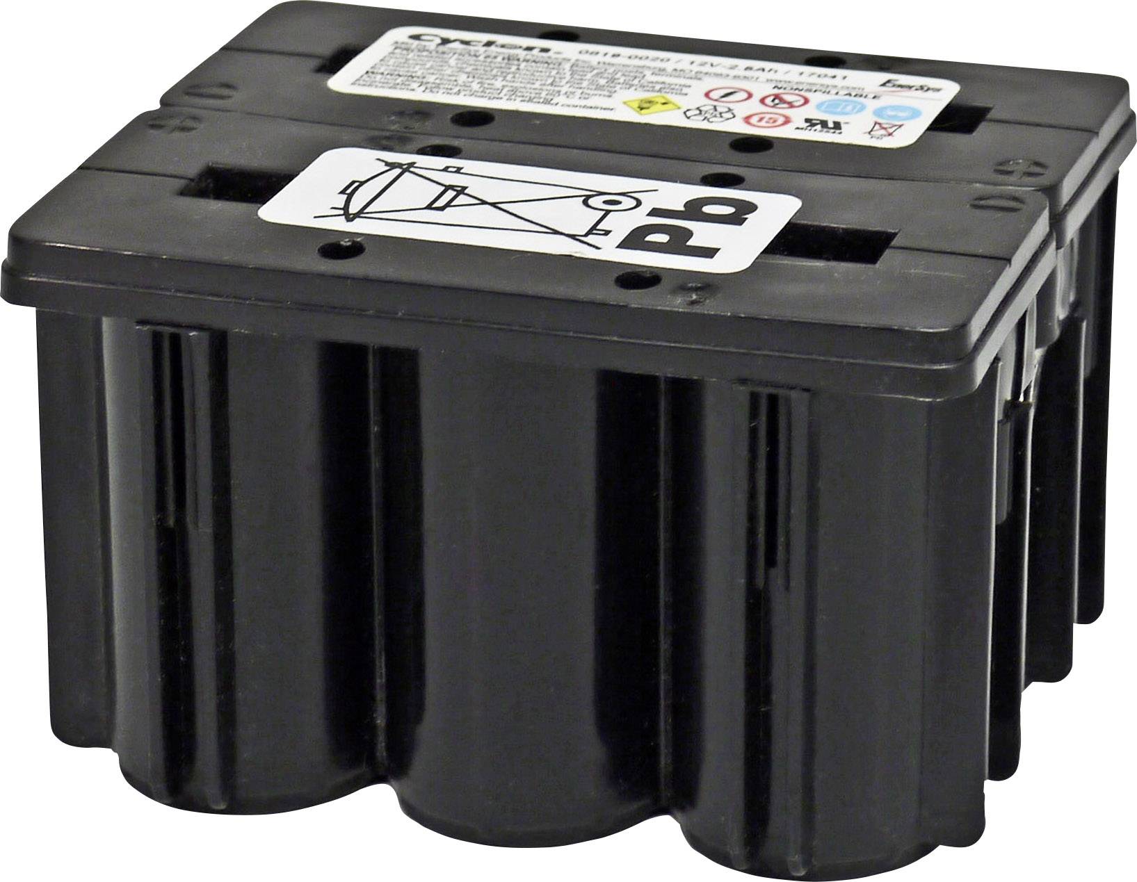 Batterie au plomb 12 V 2.5 Ah EnerSys Hawker Cyclon F2x3 plomb (AGM) (l x H x P) 114 x 89 x 70 mm cosses plates 6,35 mm sans