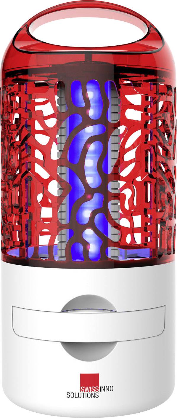 Destructeur d'insectes UV 10 W Swissinno 1 245 001 (Ø x H) 115 mm x 260 mm blanc, rouge 1 pc(s)