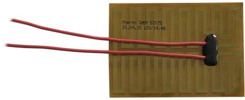 Thermo TECH polyimide Feuille chauffante autocollant 12 V/DC, 12 V/AC 14.4 W Indice de protection IPX4 (L x l) 75 mm x 53 mm