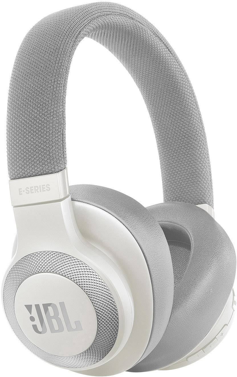 JBL E65 Bluetooth® HiFi Over Ear Kopfhörer Over Ear Noise Cancelling Weiß