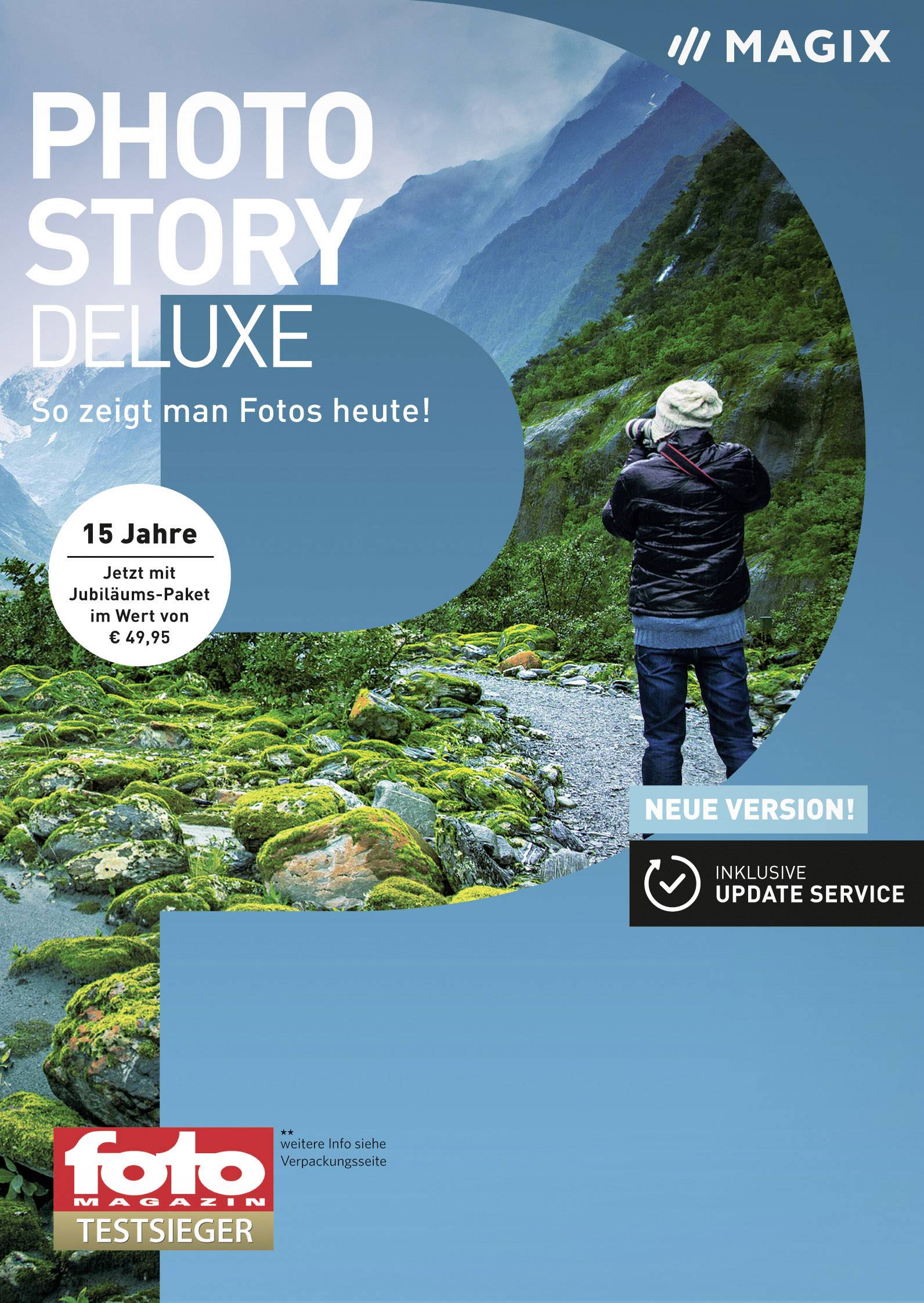 Logiciel de retouche photo Magix Photostory Deluxe ANR007354BOX version complète, 1 licence Windows 1 pc(s)