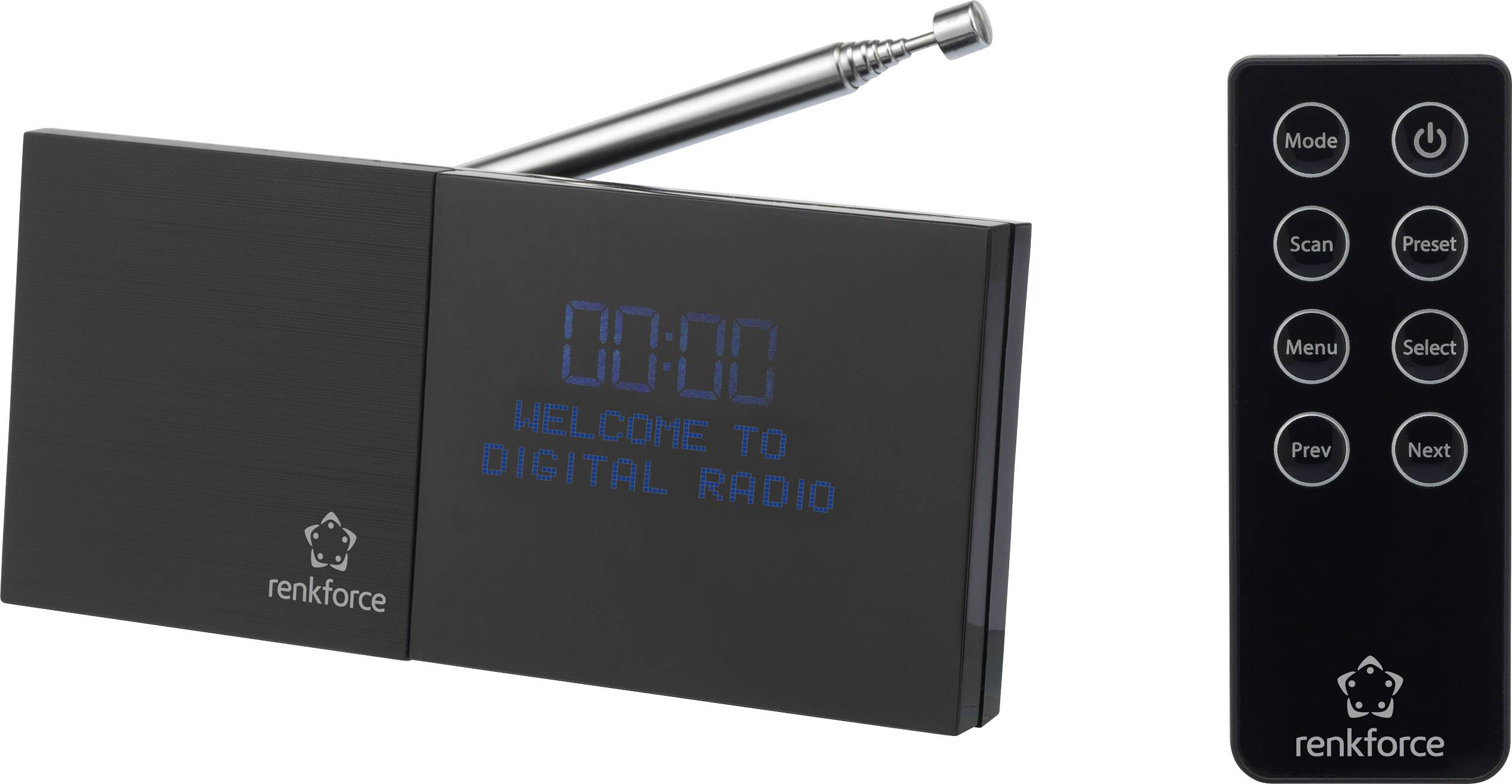 Renkforce RF-DAB-AP Adaptateur radio DAB+, FM noir