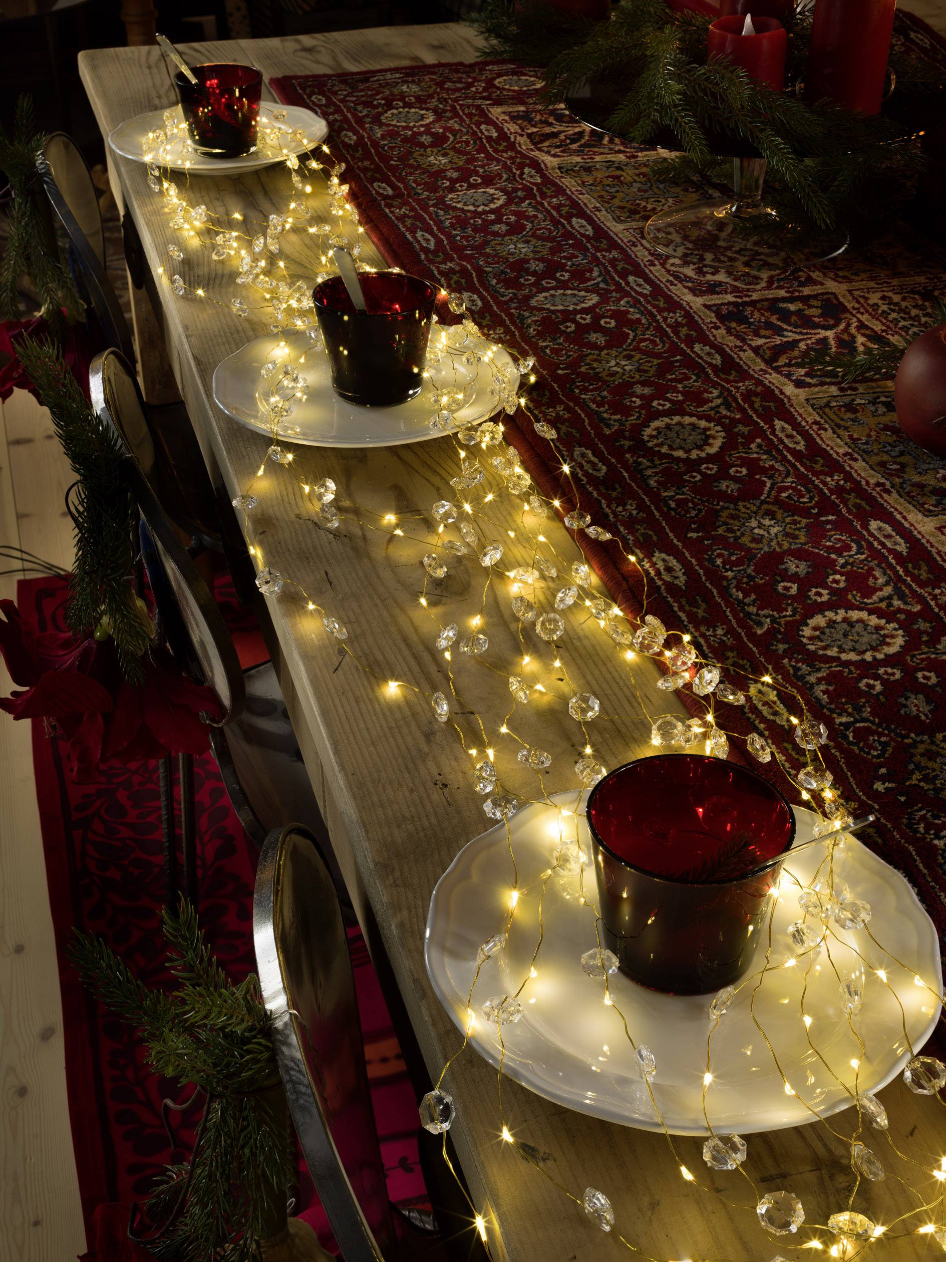 Guirlande LED diamants Konstsmide LED N/A