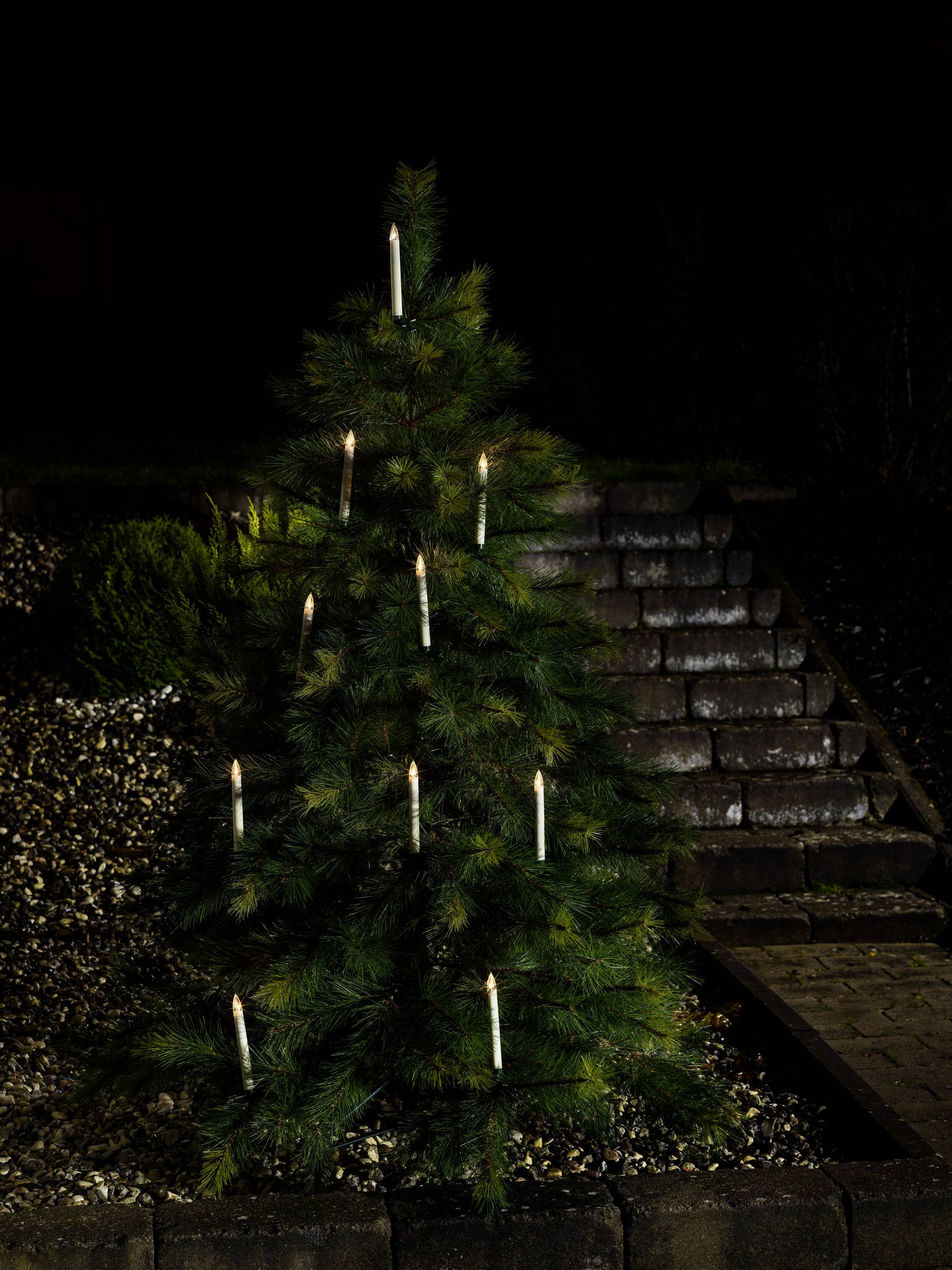Eclairage pour arbre de Noël Konstsmide LED fonctionnement à piles blanc chaud