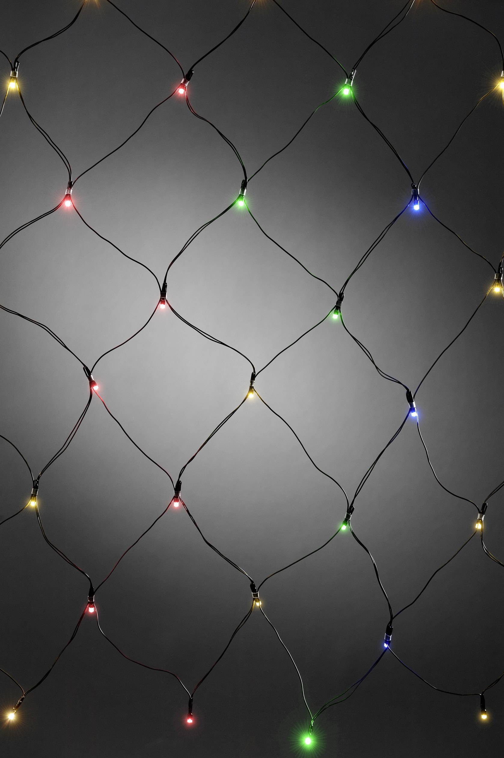Konstsmide Filet lumineux pour l'extérieur fonctionnement à piles 40 LED multicolore