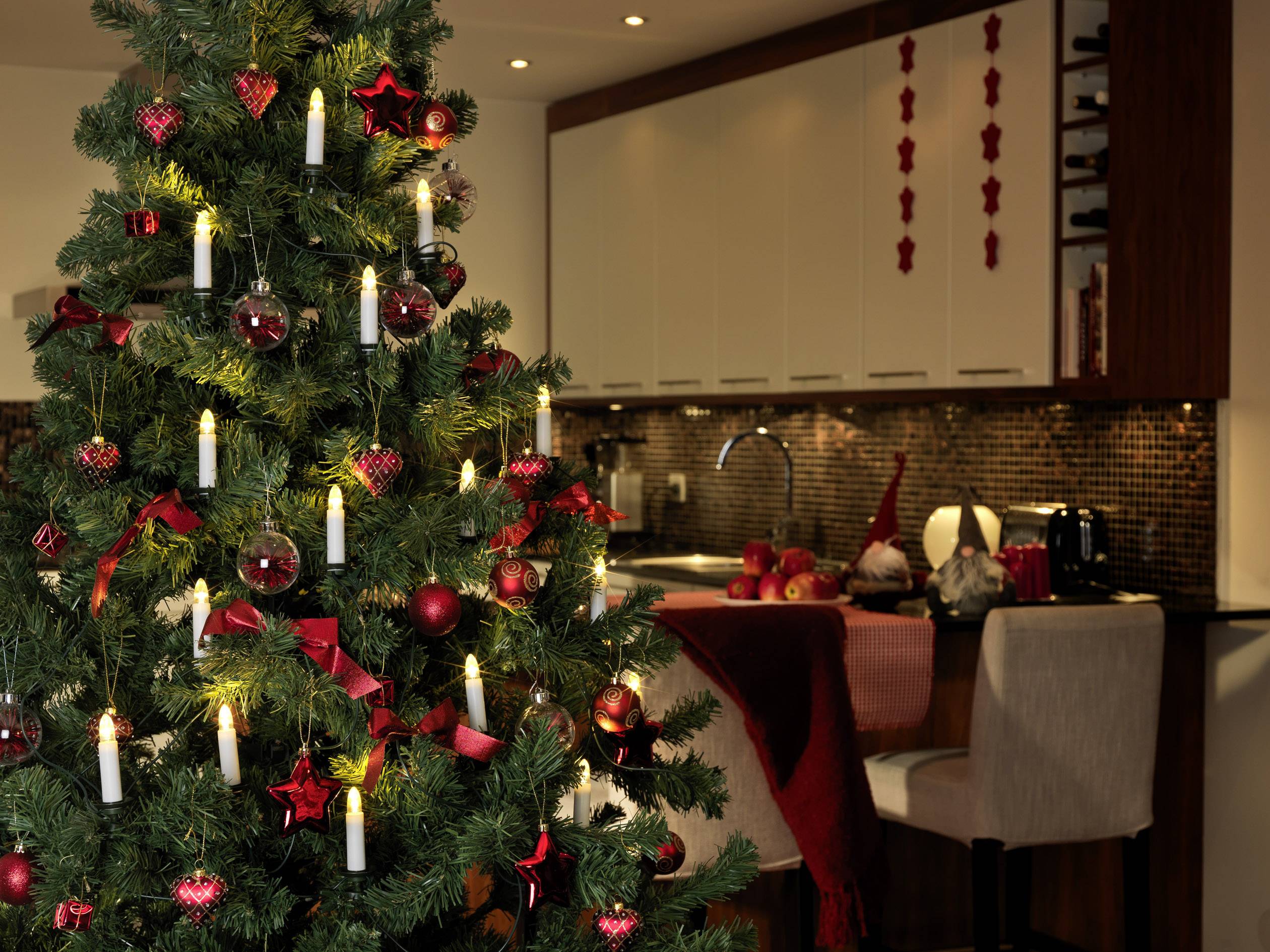 Konstsmide 2010-020 Eclairage pour arbre de Noël pour l'intérieur sur secteur Nombre de lumière 16 LED blanc chaud Longueu