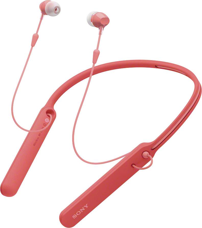 Sony WI-C400 Bluetooth® Kopfhörer In Ear Nackenbügel, NFC, Headset Rot