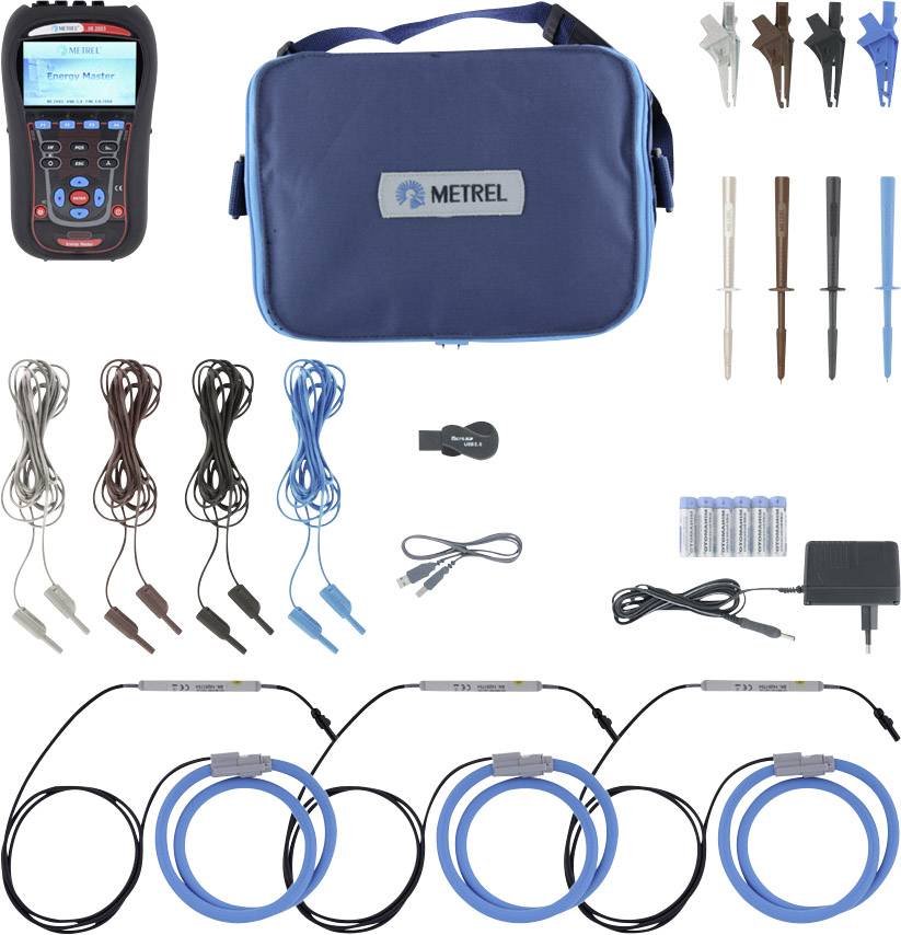 Metrel MI 2883 ST Analyseur de réseau étalonné (ISO) triphasé avec fonction enregistreur