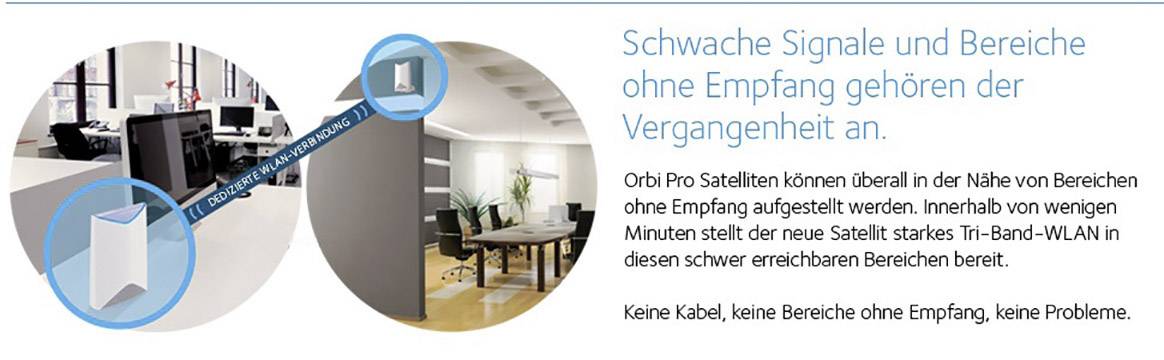 Réseau maillé NETGEAR SRK60 Orbi Pro AC3000 paquet de 2 2.4 GHz, 5 GHz