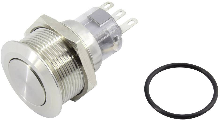 Interrupteur à pression TRU COMPONENTS TC-GQ22-A-11Z/S203 1602514 250 V 3 A 1 x Off/On IP65 à accrochage 1 pc(s)