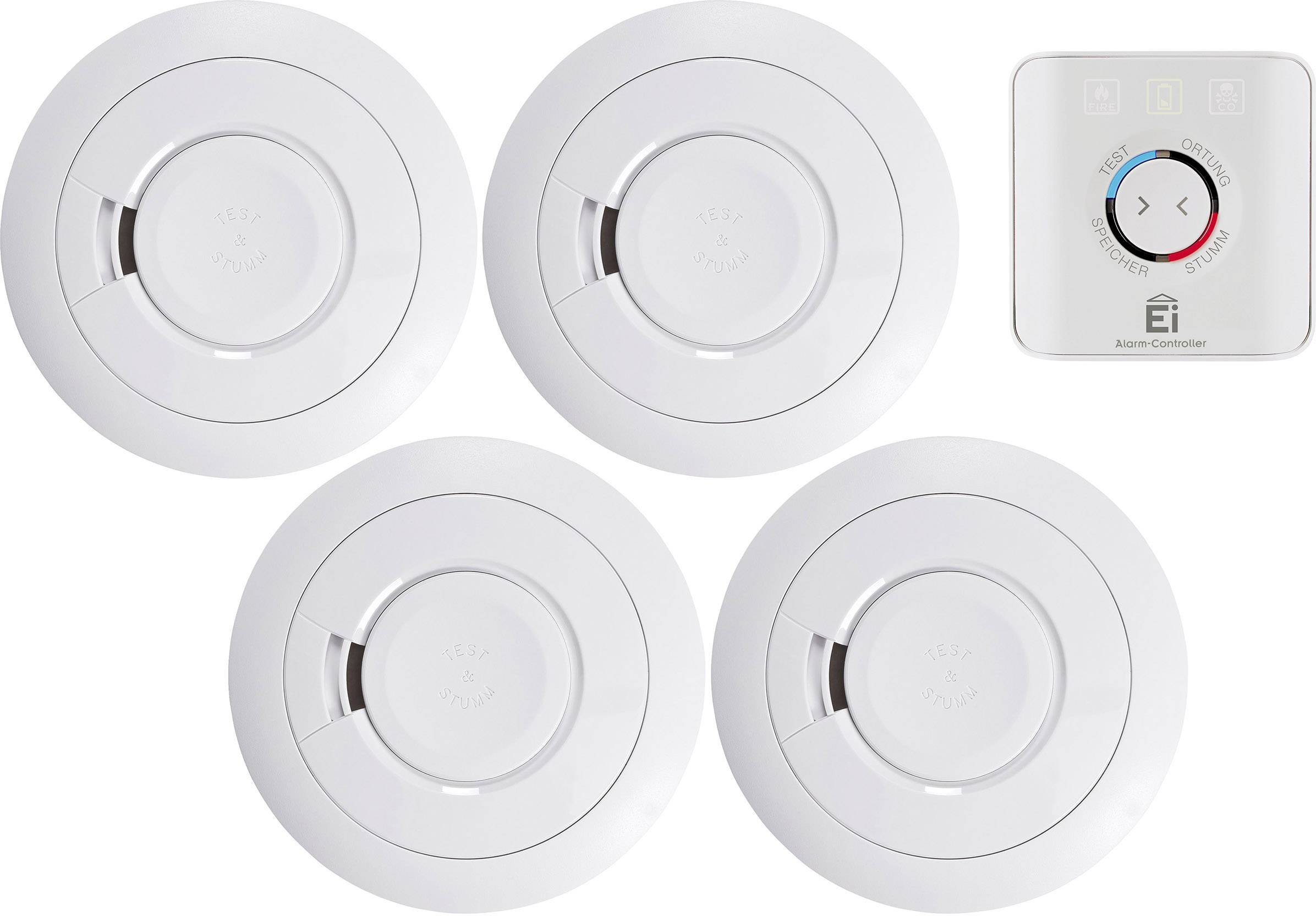 Ei Electronics Détecteur de fumée sans fil jeu de 5 autonomie 10 ans, interconnectable