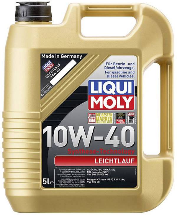 Liqui Moly LEICHTLAUF 10W-40 1310 Huile pour moteur 5 l