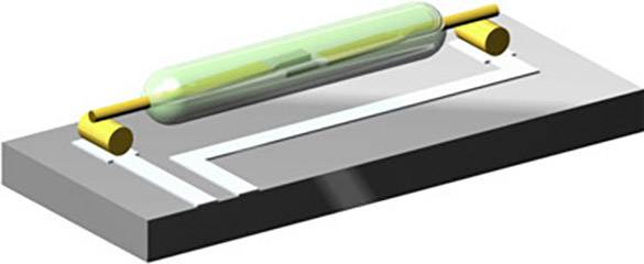 PIC PMC-2021T2530 Contact Reed 1 NO (T) 200 V/DC, 250 V/AC 1.5 A 50 W, 50 VA Longueur de l'enveloppe de verre:20 mm