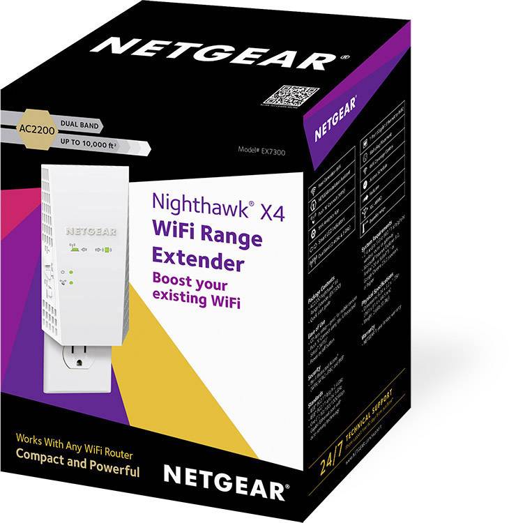 NETGEAR Nighthawk® X4 WLAN Range Extender Répéteur Wi-Fi 2.2 GBit/s 2.4 GHz, 5 GHz
