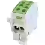 HoraeTec 080210-2-3 Borne de dérivation pour conduite principale laiton, PA gris clair (RAL 7035), vert, jaune 1 pôle 125 A 690 HoraeTec 080210-2-3 Borne de dérivation pour conduite principale laiton, PA gris clair (RAL 7035), vert, jaune 1 pôle 125 A 690