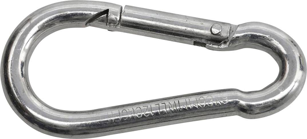 SWG 680 154 800 75 Mousqueton de pompier En acier galvanisé, zingué (L x l) 100 mm x 10 mm