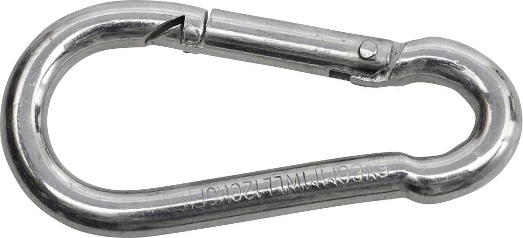 SWG 680 154 890 80 Mousqueton de pompier En acier galvanisé, zingué (L x l) 90 mm x 9 mm