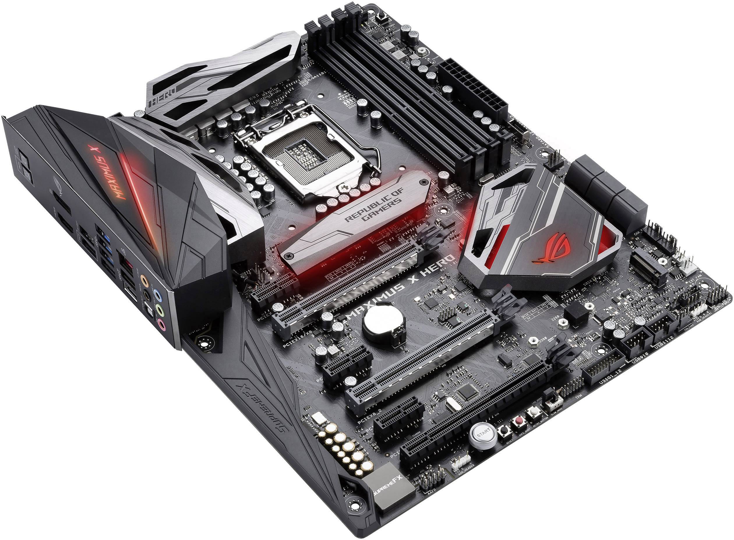 Asus ROG Maximus X Hero Mainboard Sockel Intel® 1151v2 Formfaktor ATX Mainboard-Chipsatz Intel® Z37
