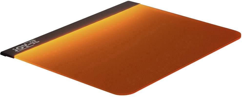 Tapis de souris Joy-it Lightpad éclairé orange