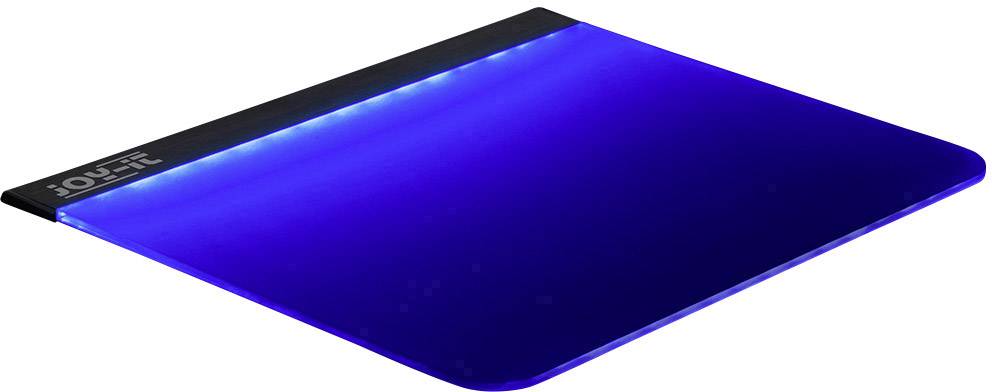 Tapis de souris Joy-it Lightpad éclairé bleu