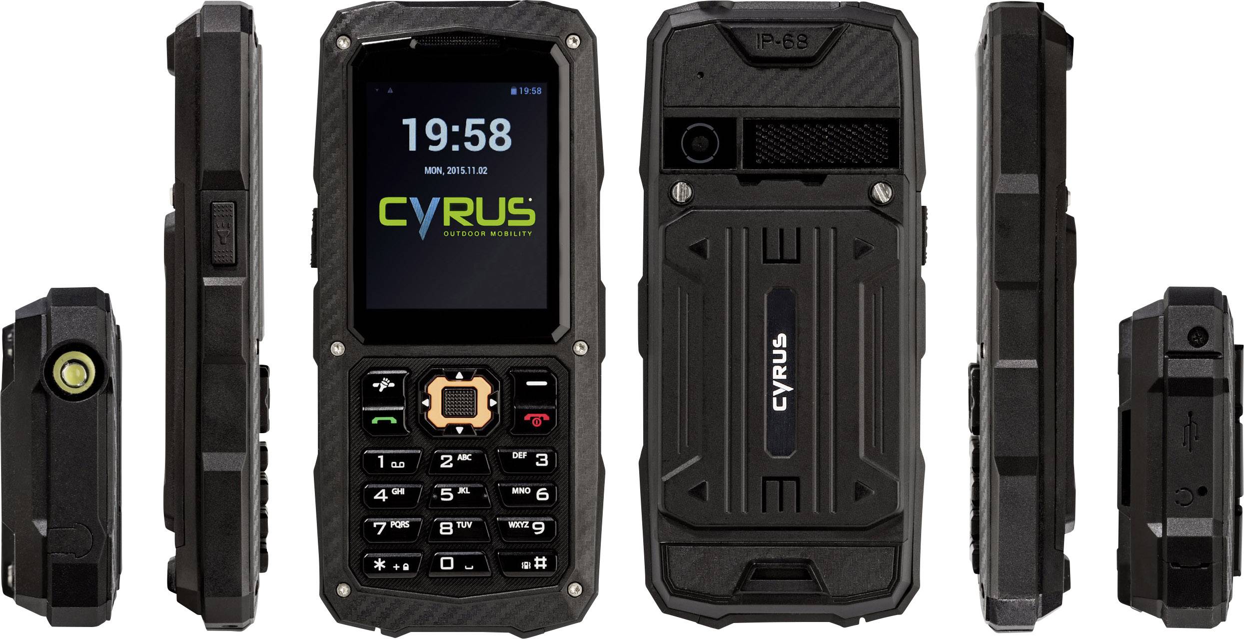 Cyrus CM8 Solid Téléphone portable outdoor noir