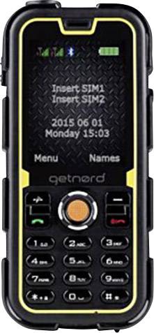 Téléphone portable outdoor getnord Walrus 0731882149784 noir, jaune 1 pc(s)